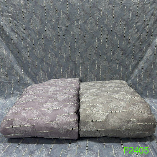 Thread Sequins Rayon Fabric-F2405
