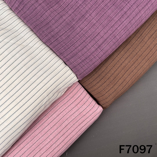 Stripes Linen Slub Fabric - F7097