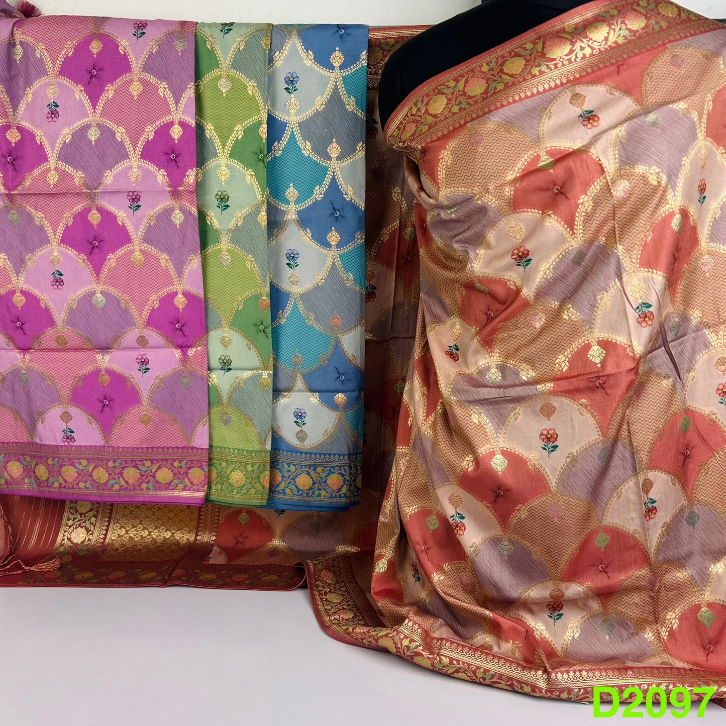 Pure Dola Silk Dupatta-D2097