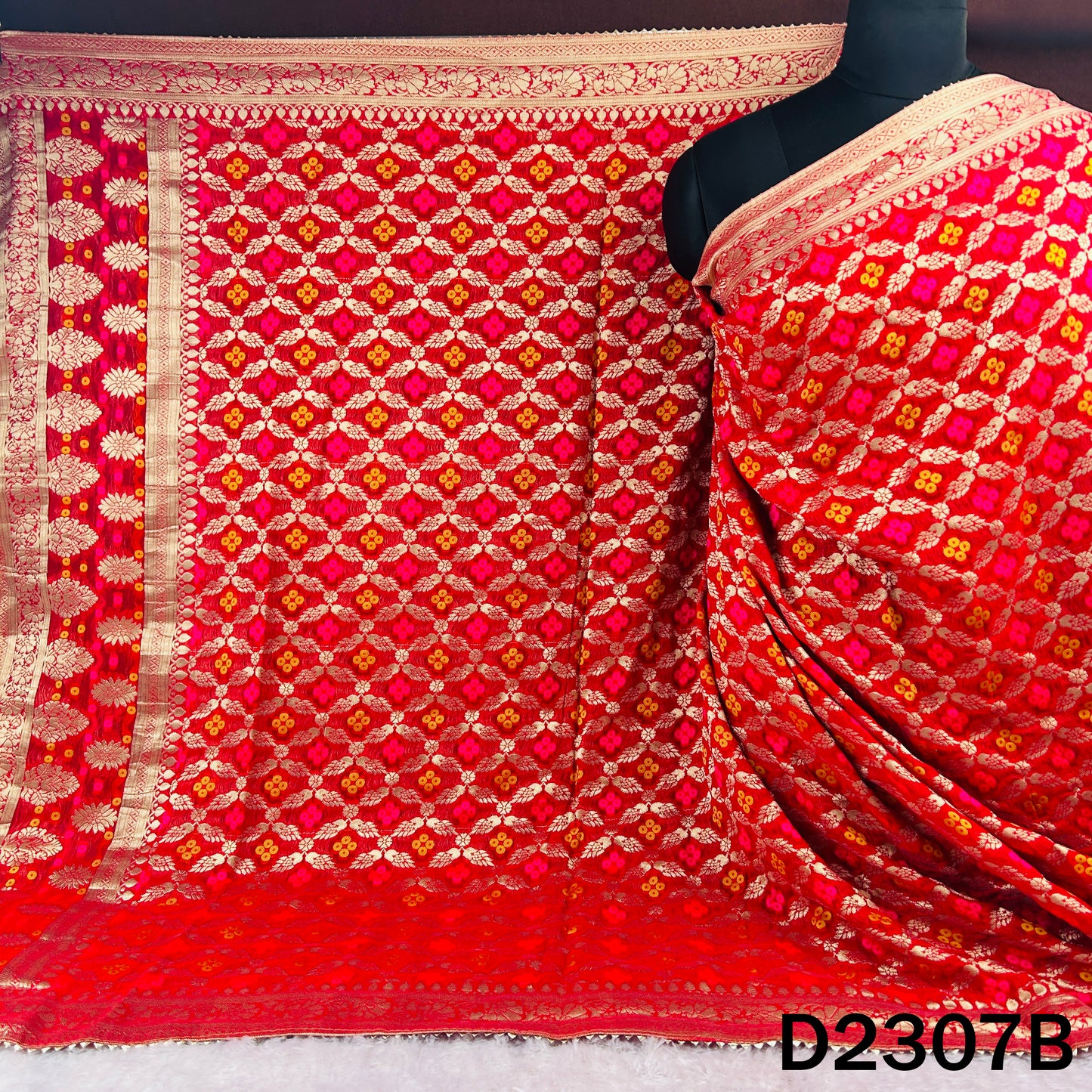 Zari Work Banarasi Georgette Dupatta - D2307