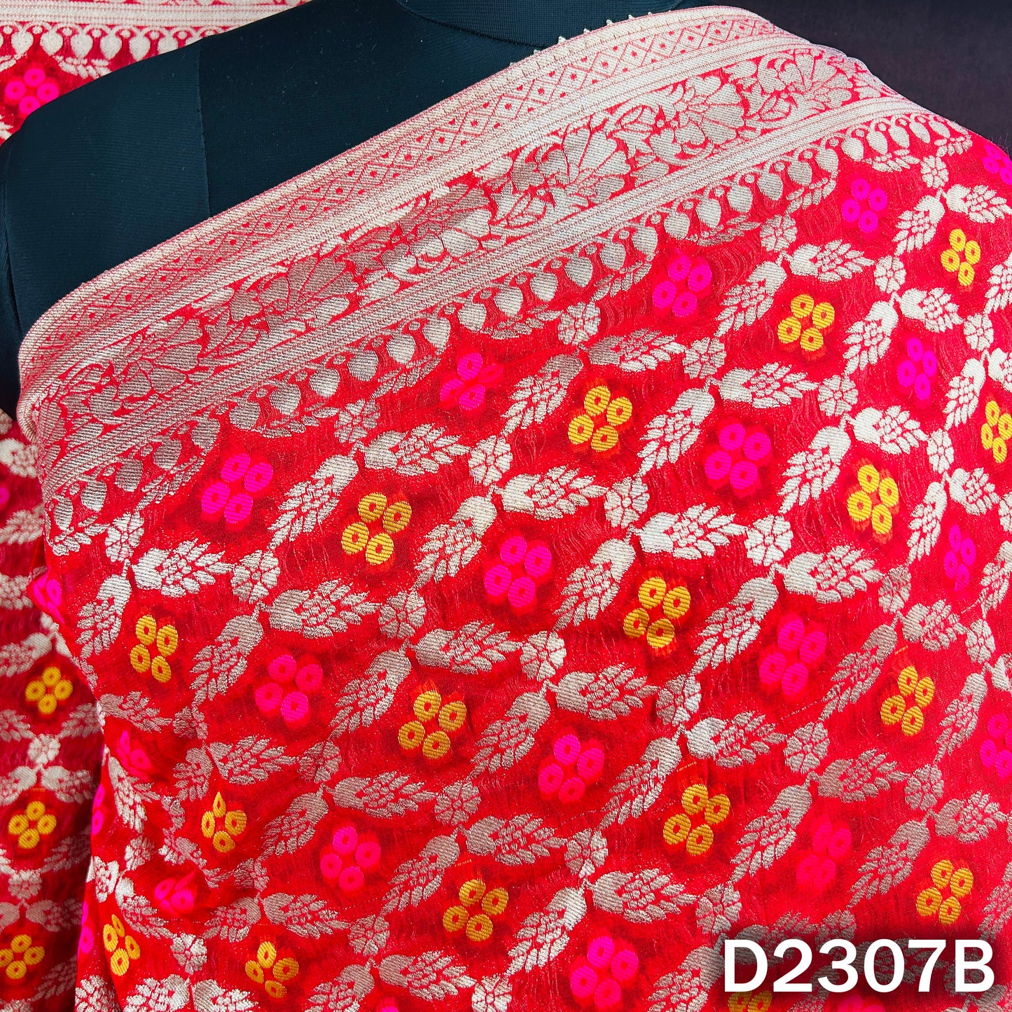 Zari Work Banarasi Georgette Dupatta - D2307