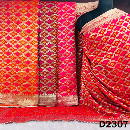 Zari Work Banarasi Georgette Dupatta - D2307