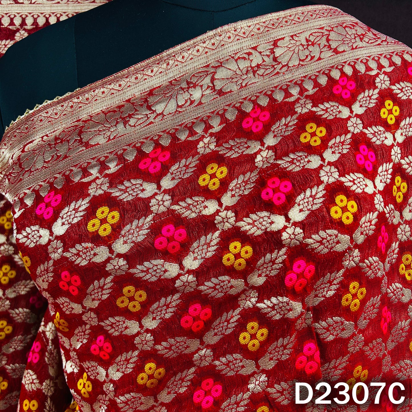 Zari Work Banarasi Georgette Dupatta - D2307