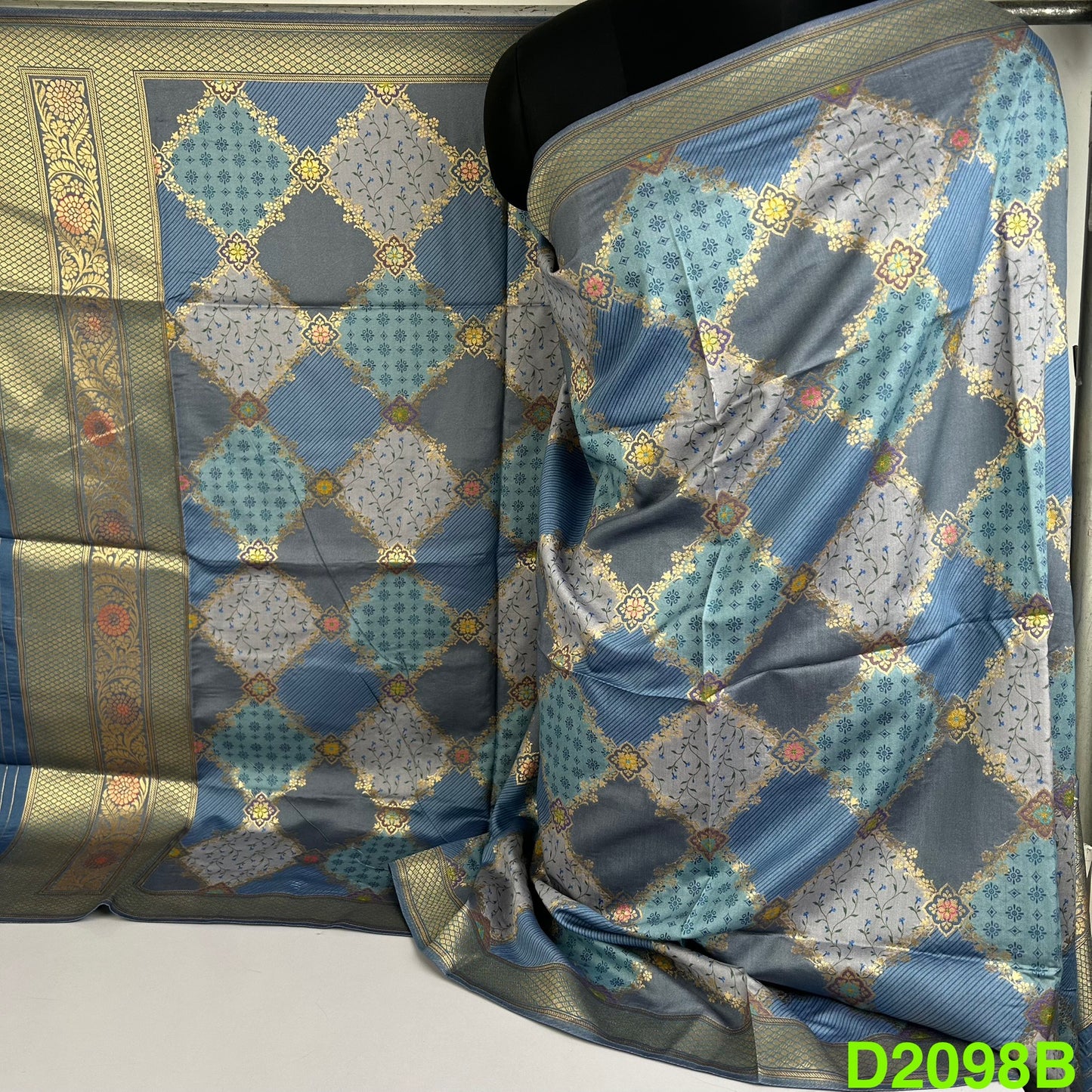 Pure Silk Dupatta-D2098