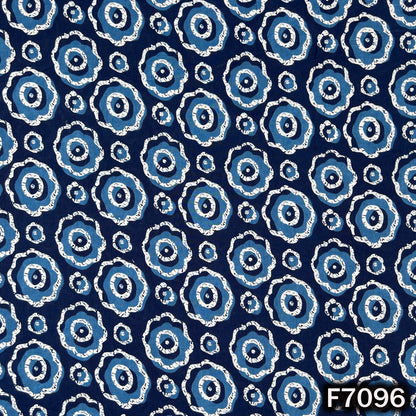 Indigo Print Cambric Cotton Fabric - F7096