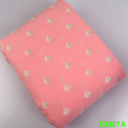 Thread Sequins Embroidered Cotton Fabric-F3407