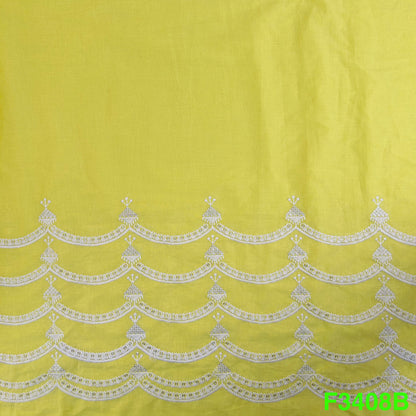 Thread Sequins Embroidered Cotton Fabric-F3408