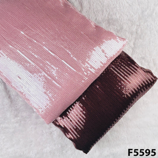 Sequins Foil Georgette Fabric-F5595