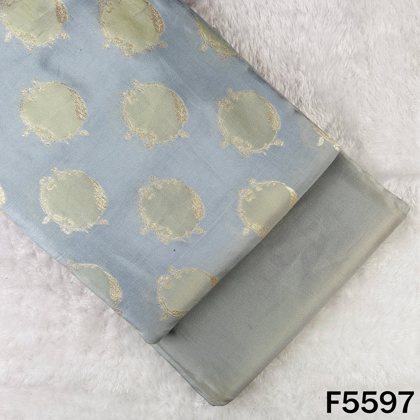 Zari Work Shimmer Tissue Fabric - F5597