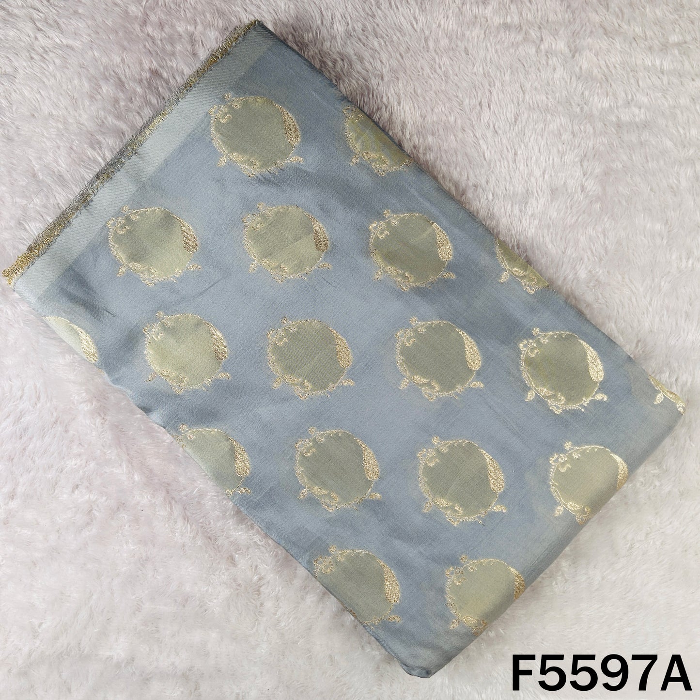 Zari Work Shimmer Tissue Fabric - F5597