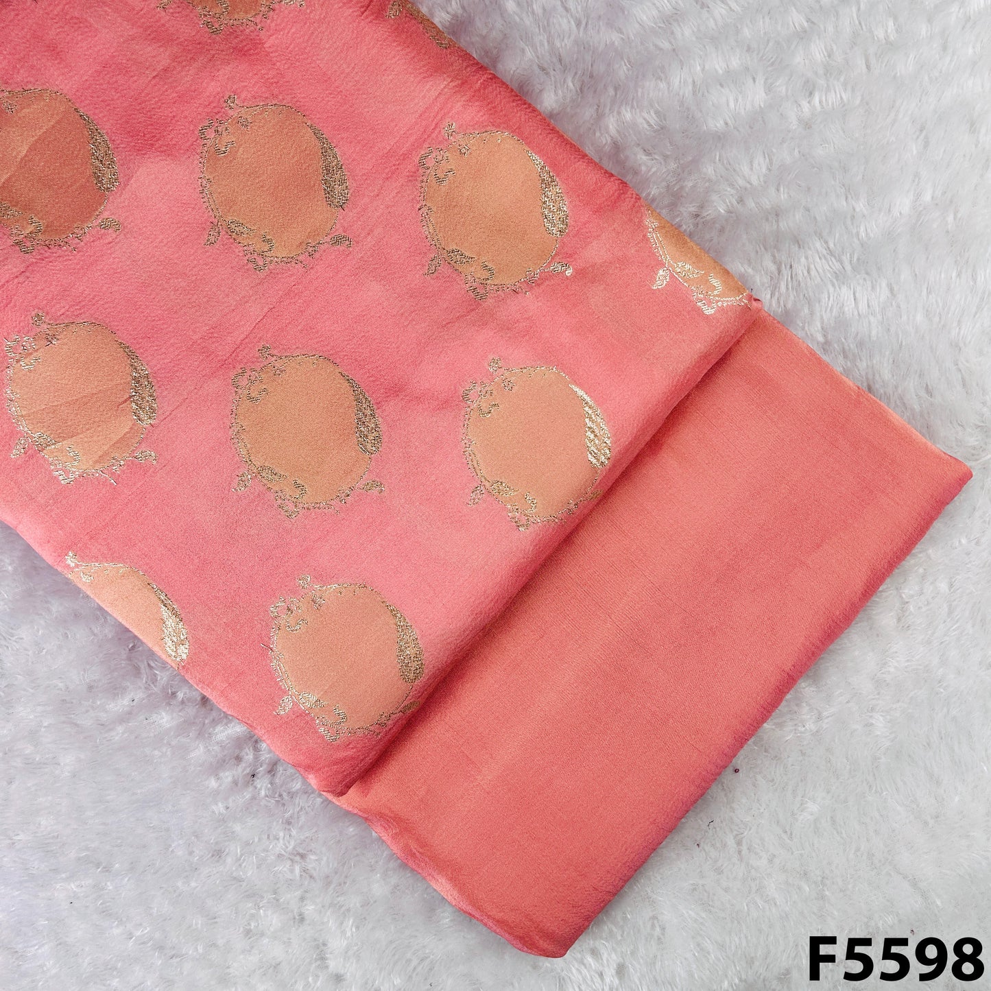 Zari Work Shimmer Tissue Fabric - F5598