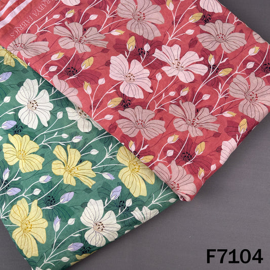 Printed Chanderi Silk Fabric - F7104