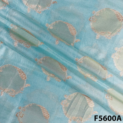 Zari Work Shimmer Tissue Fabric - F5600