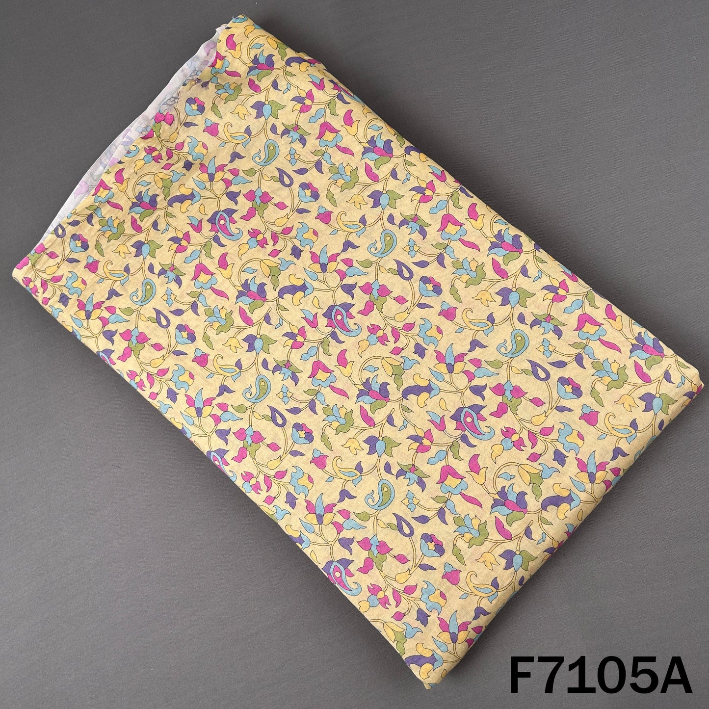 Printed Chanderi Silk Fabric - F7105