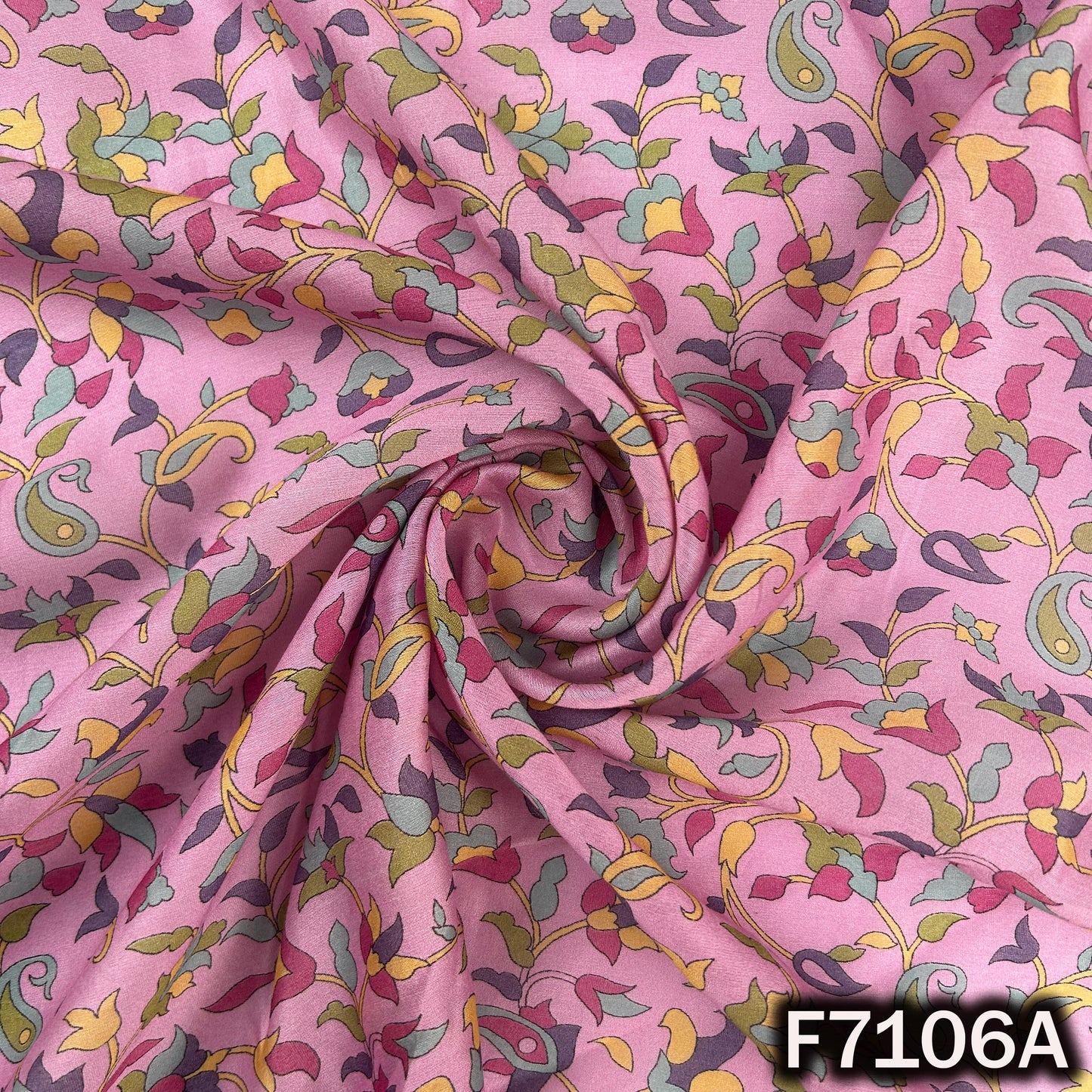Printed Chanderi Silk Fabric - F7106