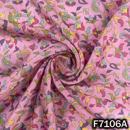 Printed Chanderi Silk Fabric - F7106