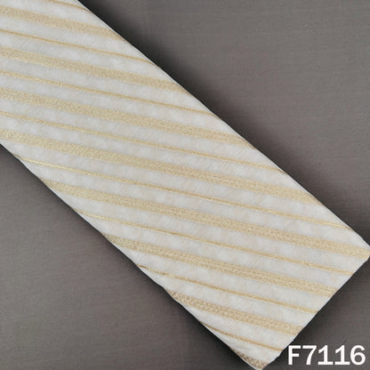 Dyeable Zari Work Chanderi Fabric - F7116