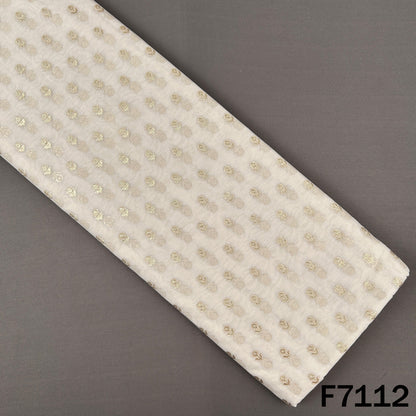 Dyeable Zari Work Chanderi Fabric - F7112