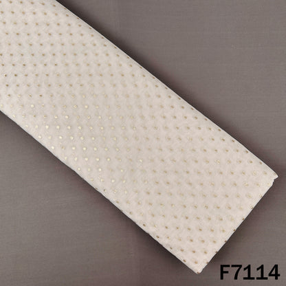 Dyeable Zari Work Chanderi Fabric - F7114