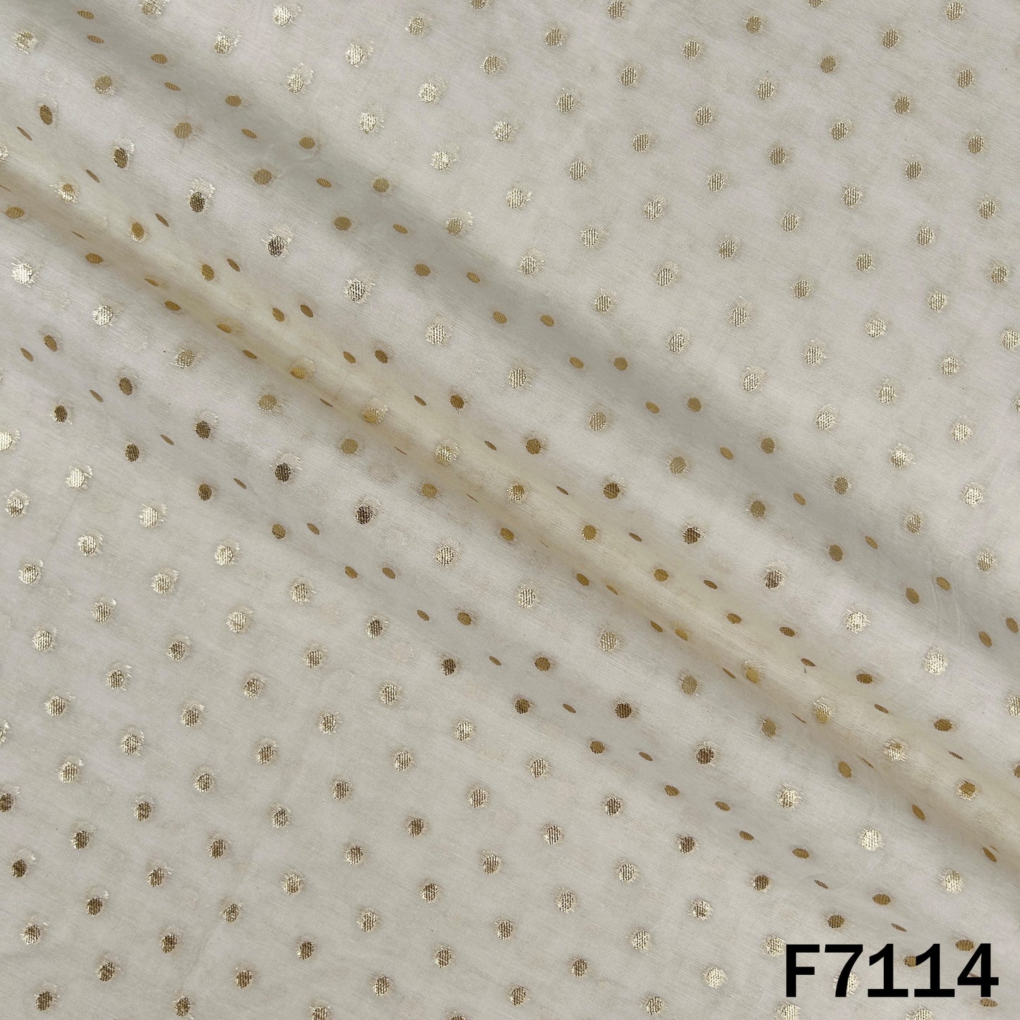 Dyeable Zari Work Chanderi Fabric - F7114