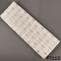 Dyeable Zari Work Chanderi Fabric - F7113