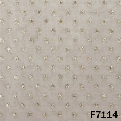 Dyeable Zari Work Chanderi Fabric - F7114