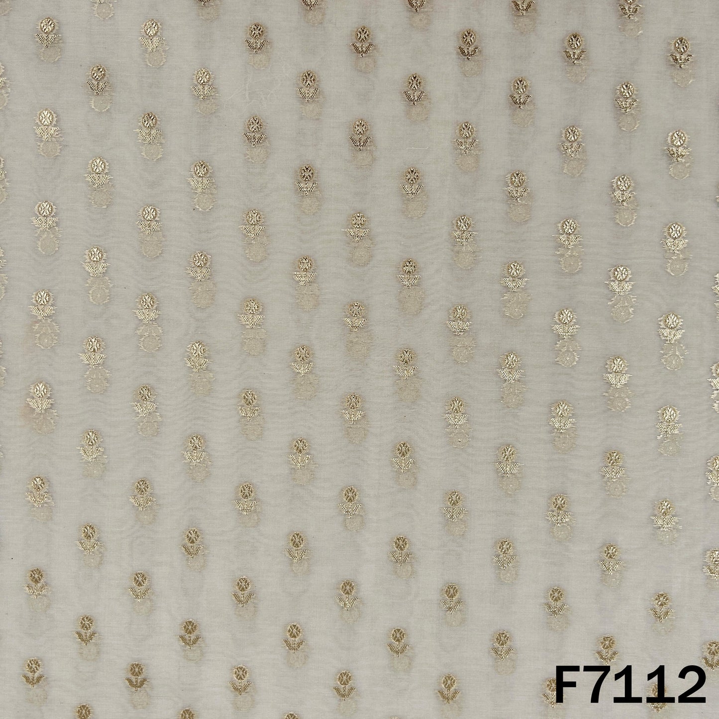 Dyeable Zari Work Chanderi Fabric - F7112