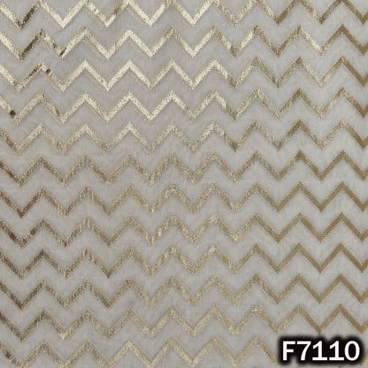 Dyeable Zari Work Chanderi Fabric - F7110