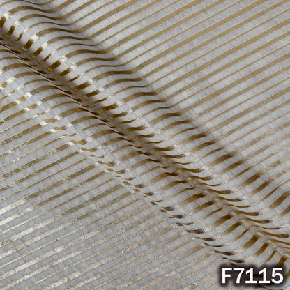 Dyeable Zari Work Chanderi Fabric - F7115