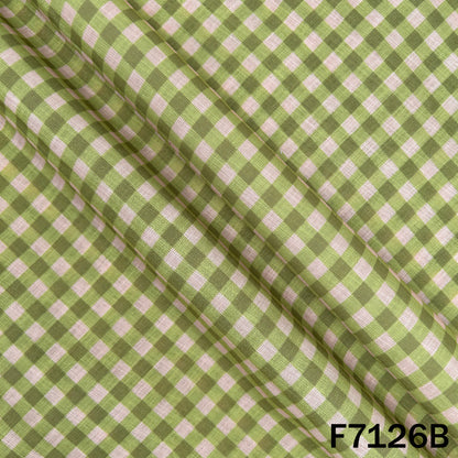 Thread Embroidered Linen Fabric - F7126