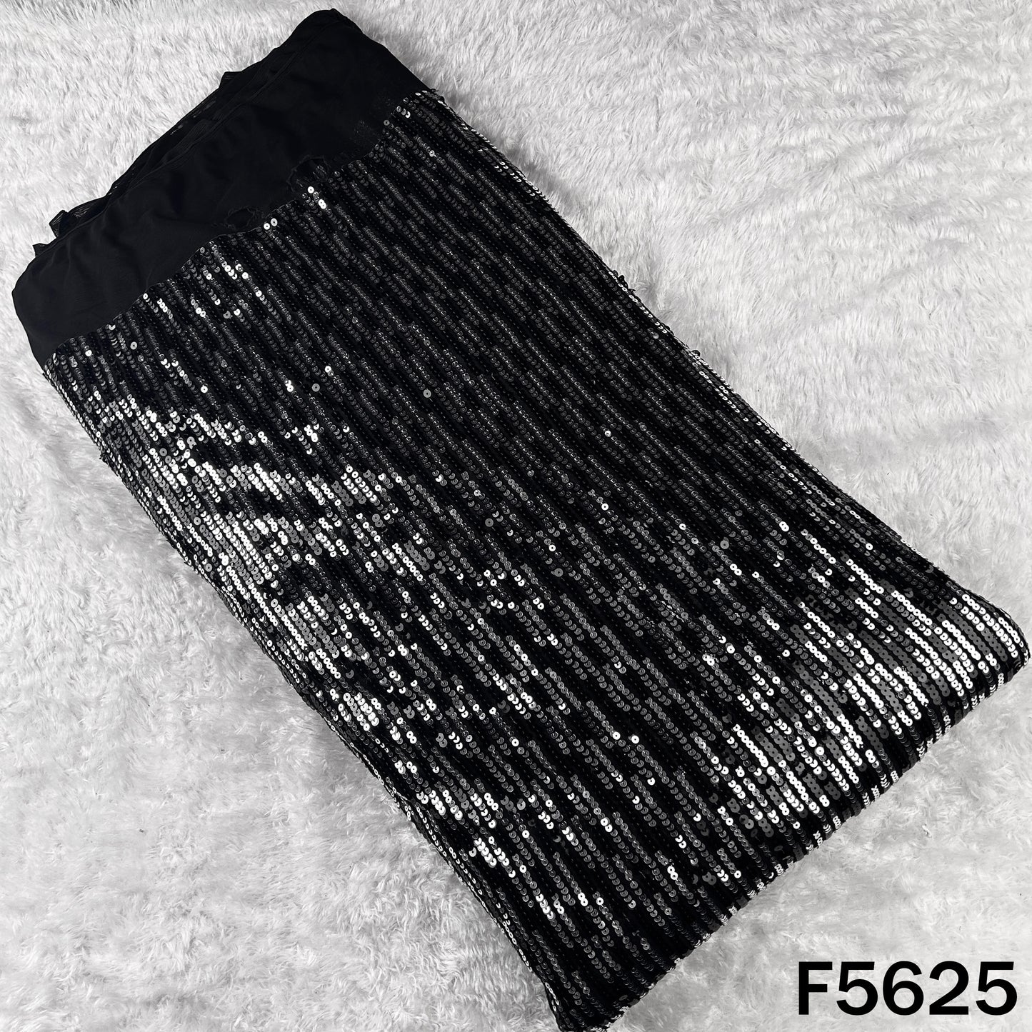 Sequins Work Lycra Net Fabric - F5625