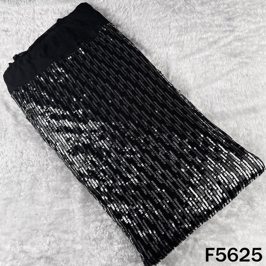 Sequins Work Lycra Net Fabric - F5625