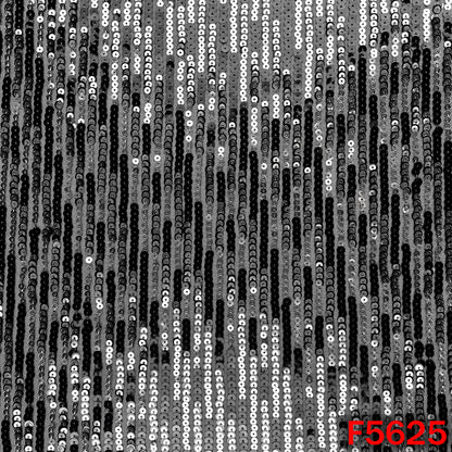Sequins Work Lycra Net Fabric - F5625