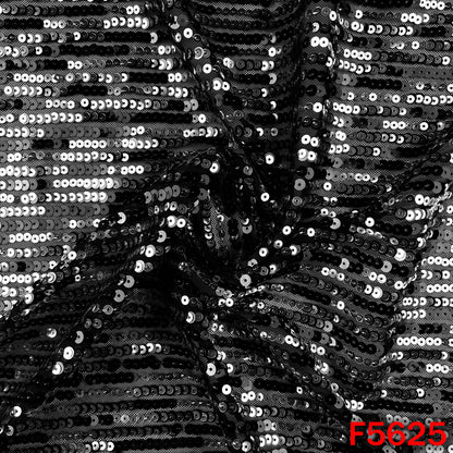 Sequins Work Lycra Net Fabric - F5625