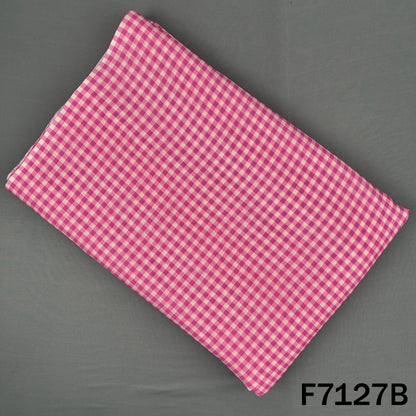 Thread Embroidered Linen Fabric - F7127