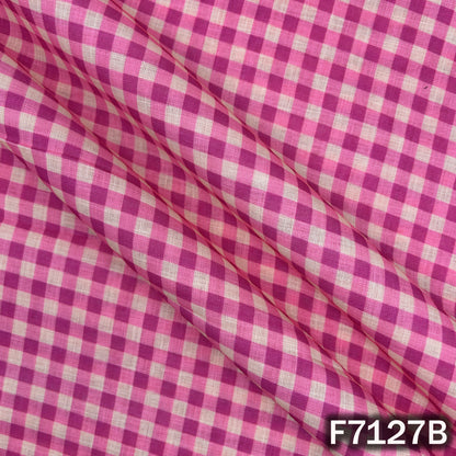 Thread Embroidered Linen Fabric - F7127