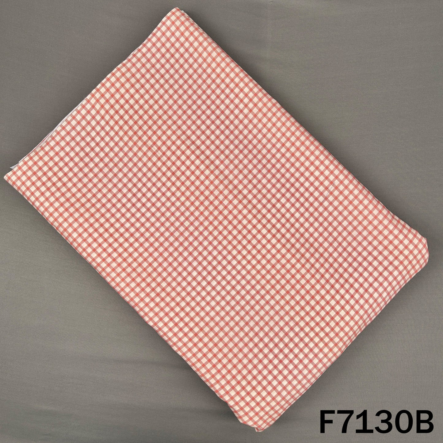 Check Print Cambric Cotton Fabric - F7130