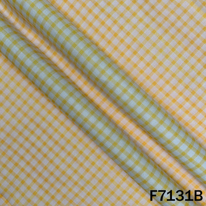 Check Print Cambric Cotton Fabric - F7131