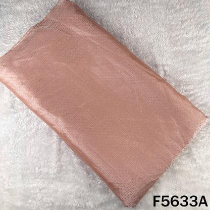 Dew Drops Self Stripes shiny organza Fabric - F5633