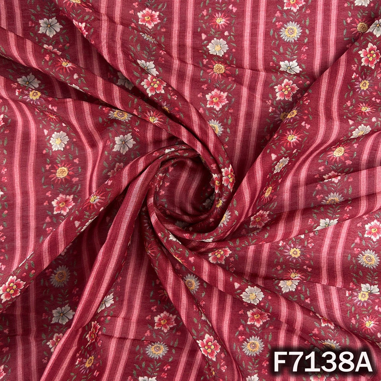 Printed Chanderi Silk Fabric - F7138