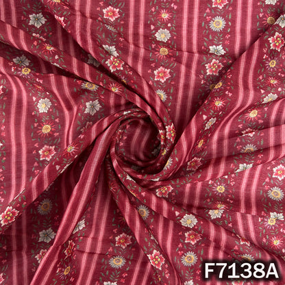 Printed Chanderi Silk Fabric - F7138