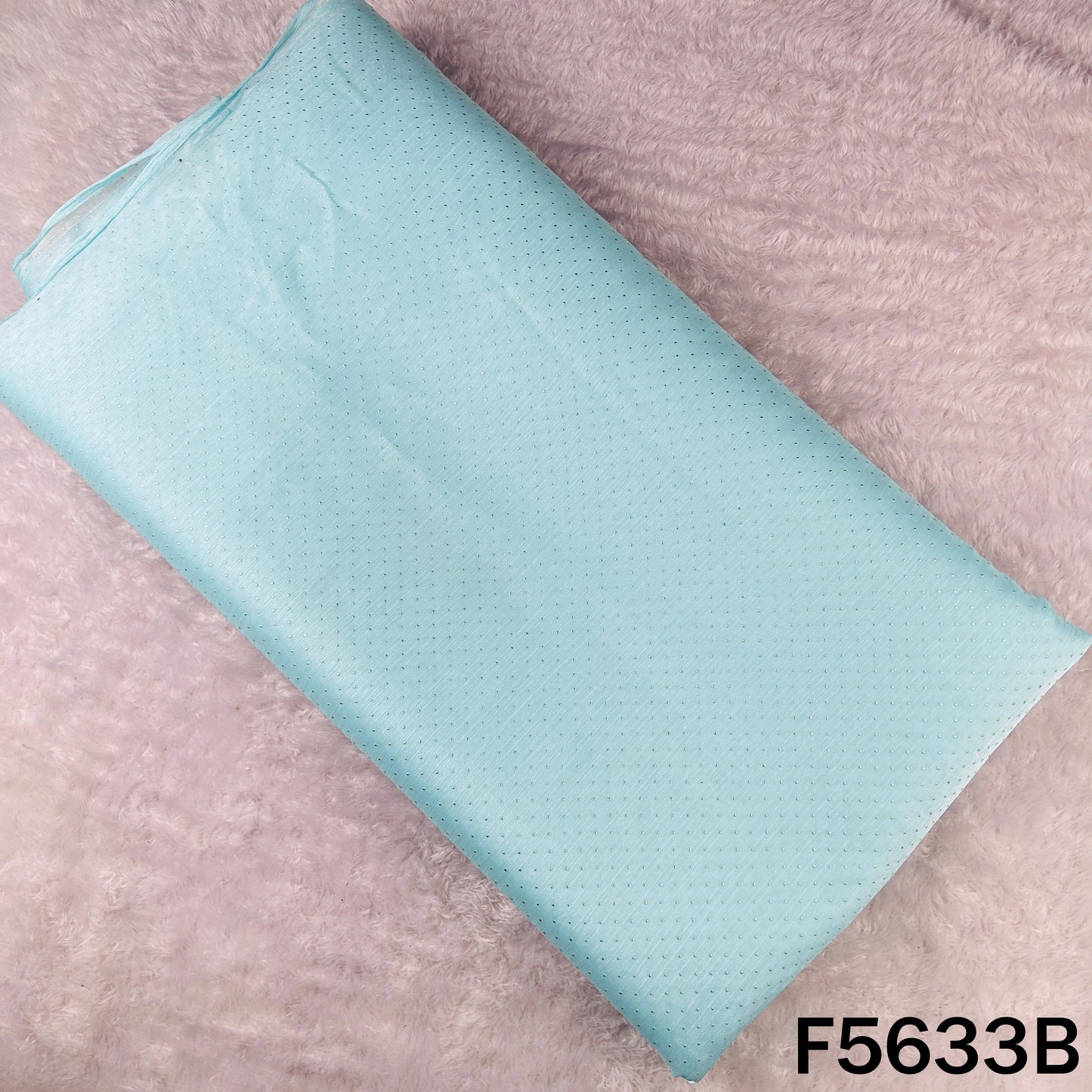 Dew Drops Self Stripes shiny organza Fabric - F5633
