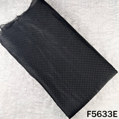 Dew Drops Self Stripes shiny organza Fabric - F5633