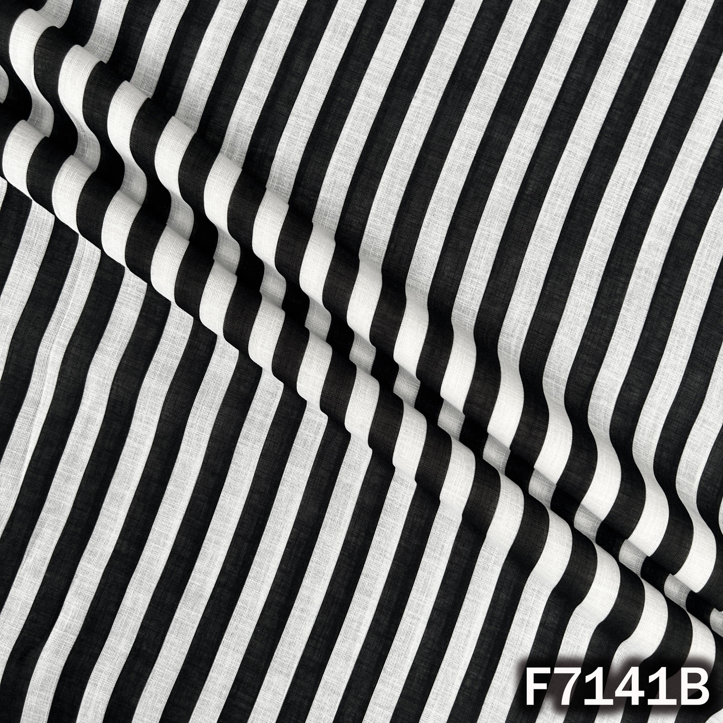 Thread Embroidered Linen Fabric - F7141