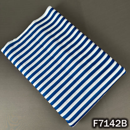 Thread Embroidered Linen Fabric - F7142