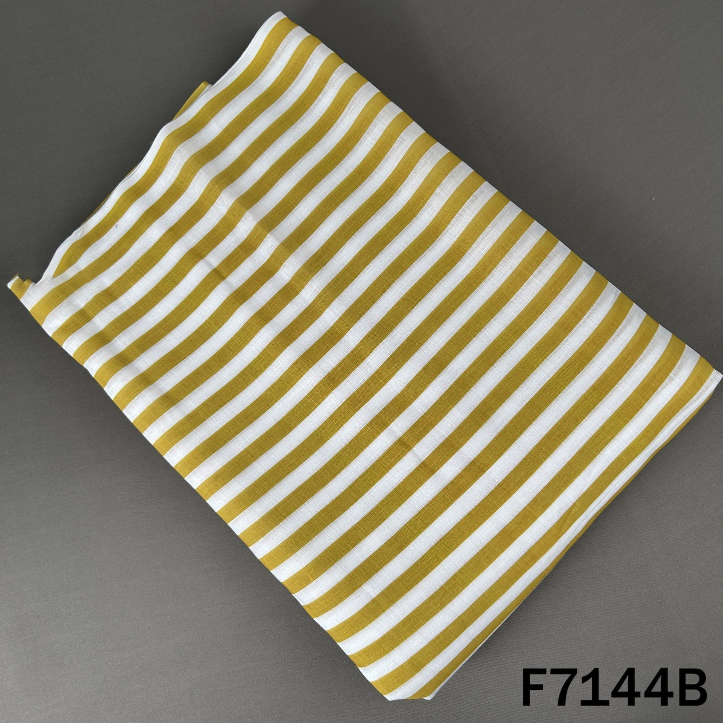 Thread Embroidered Linen Fabric - F7144