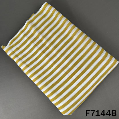Thread Embroidered Linen Fabric - F7144