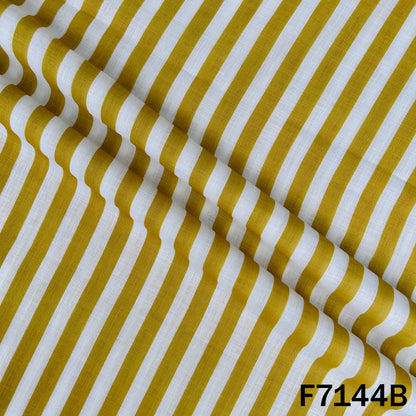 Thread Embroidered Linen Fabric - F7144