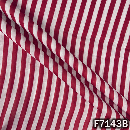Thread Embroidered Linen Fabric - F7143