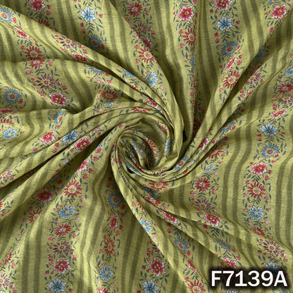 Printed Chanderi Silk Fabric - F7139